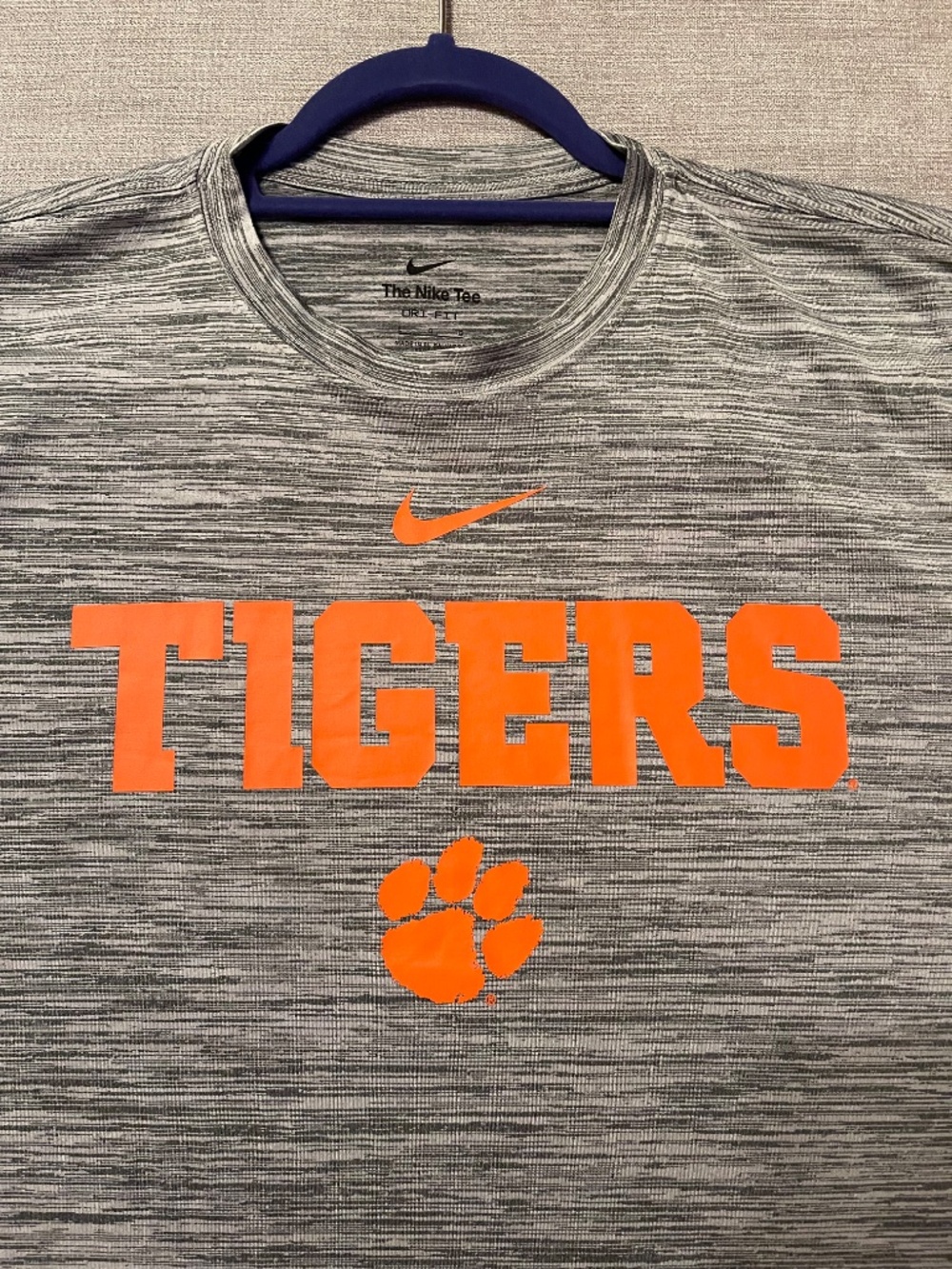 Clemson Tigers Nike Dri-FIT Short Sleeve T Shirt - Team Issue